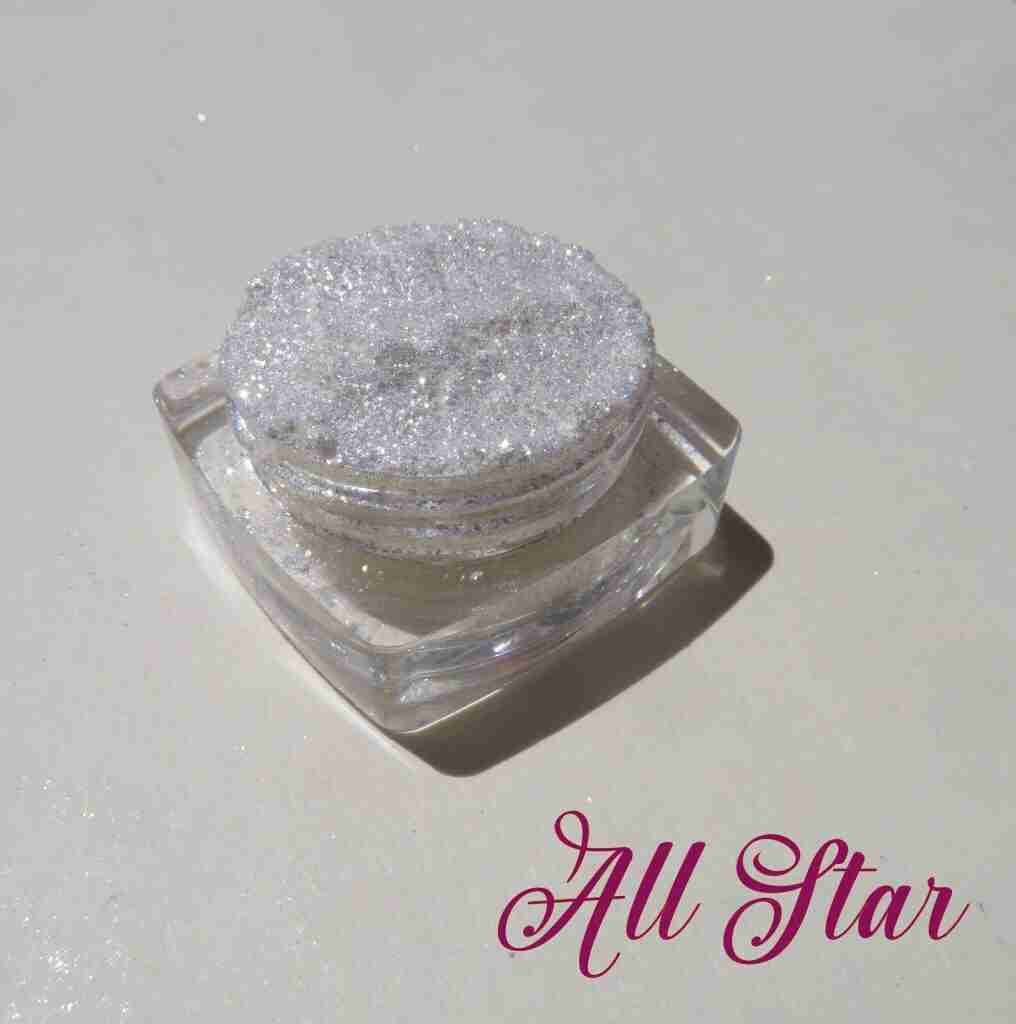 All Star gold glitter mineral eyeshadow