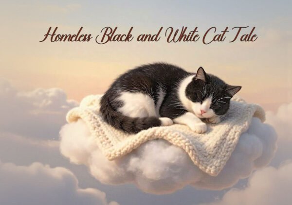 Homeless Black and White Cat Tale – Poem by Kim Snyder