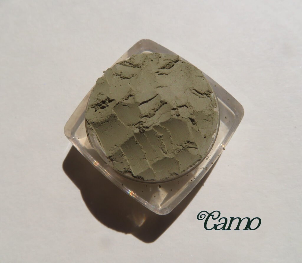 matte olive green eyeshadow
