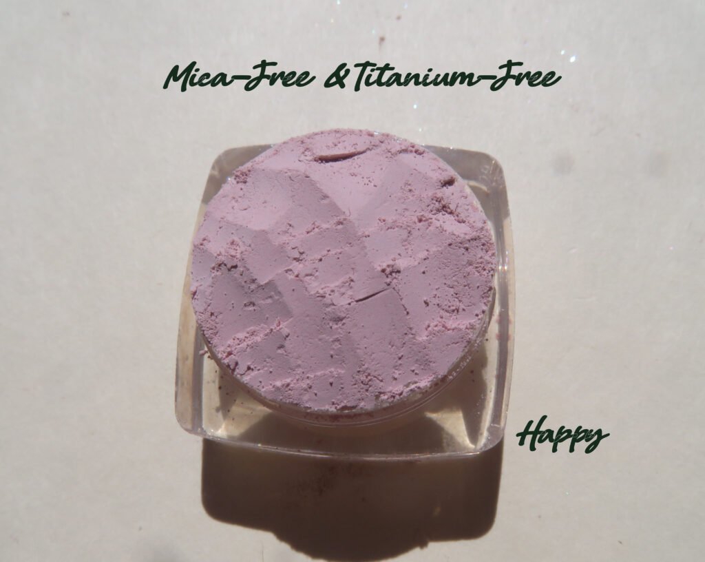 Happy - Matte Pale Pink Mineral Eyeshadow: Vegan, Mica-Free and Titanium Dioxide Free 