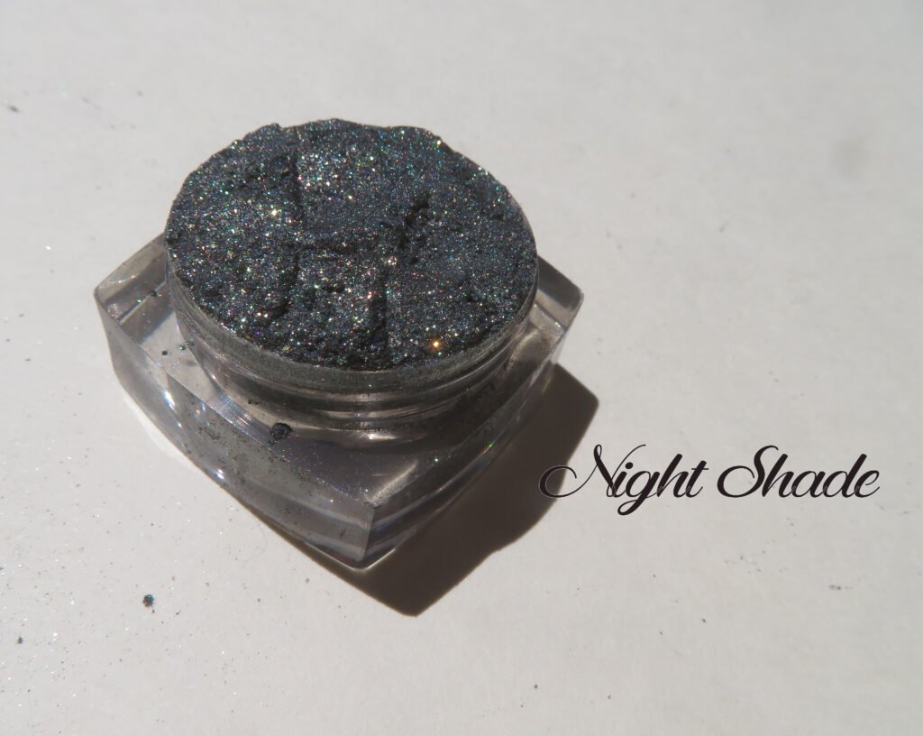 glitter bomb with a black base