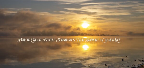 How to Create Gentle Boundaries That Support a Calmer Life